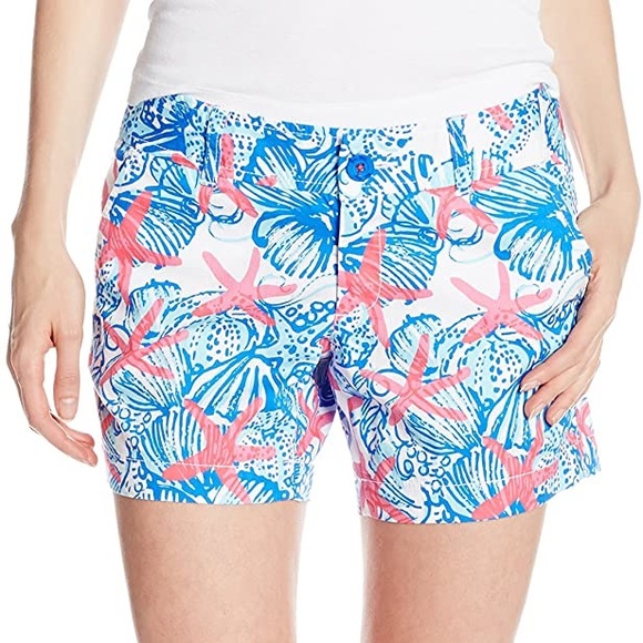 Lilly Pulitzer She She Shells Callahan Shorts 00 - Picture 2 of 2